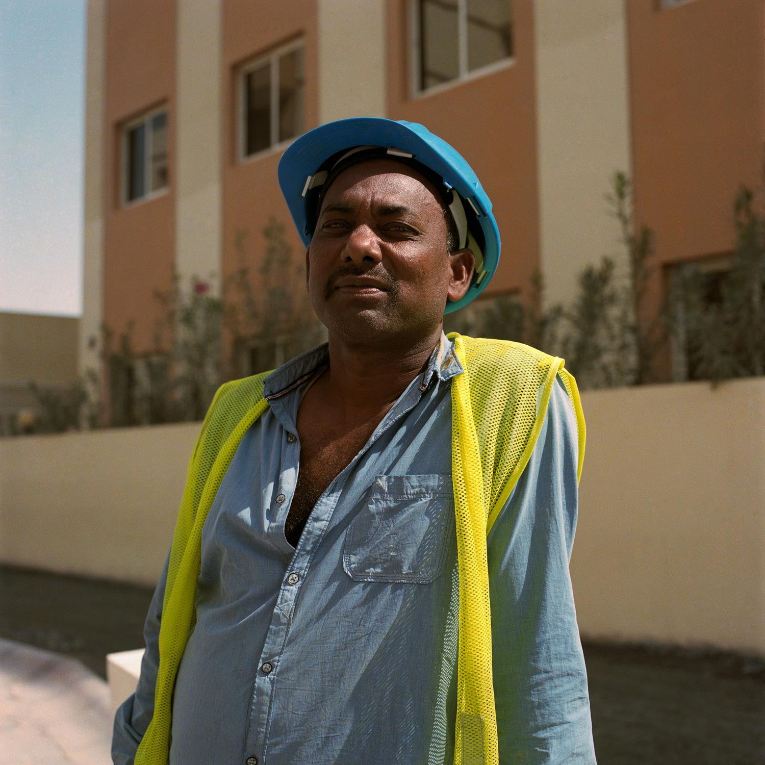 Construction worker in Dubai.